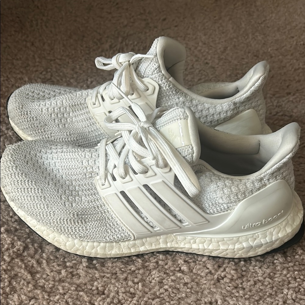 adidas Ultra Boost White Athletic Shoes